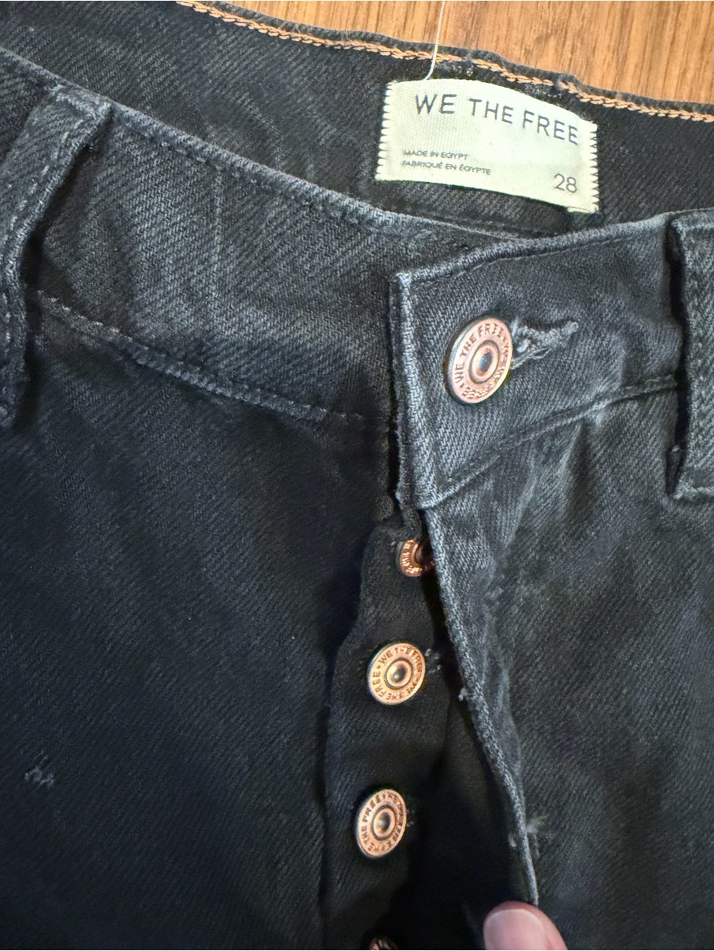 We the Free Mid Rise Barrel Jeans Size 28 NWT - Picture 5 of 6